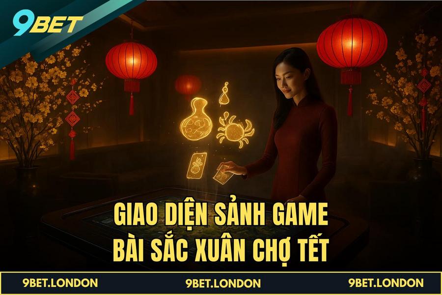 Giao diện sảnh game bài Sắc Xuân Chợ Tết